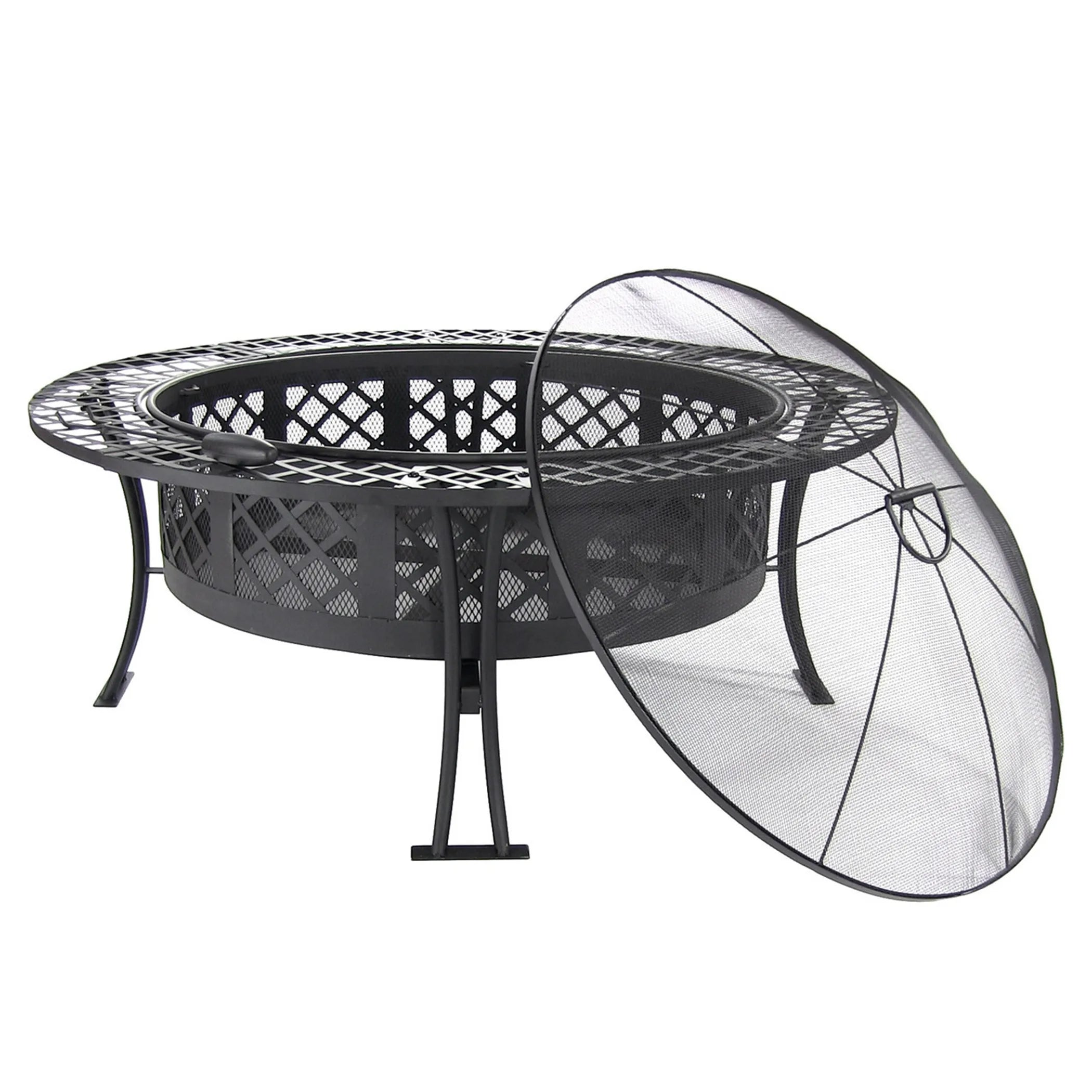 Steel Wood Burning Round Fire Pit