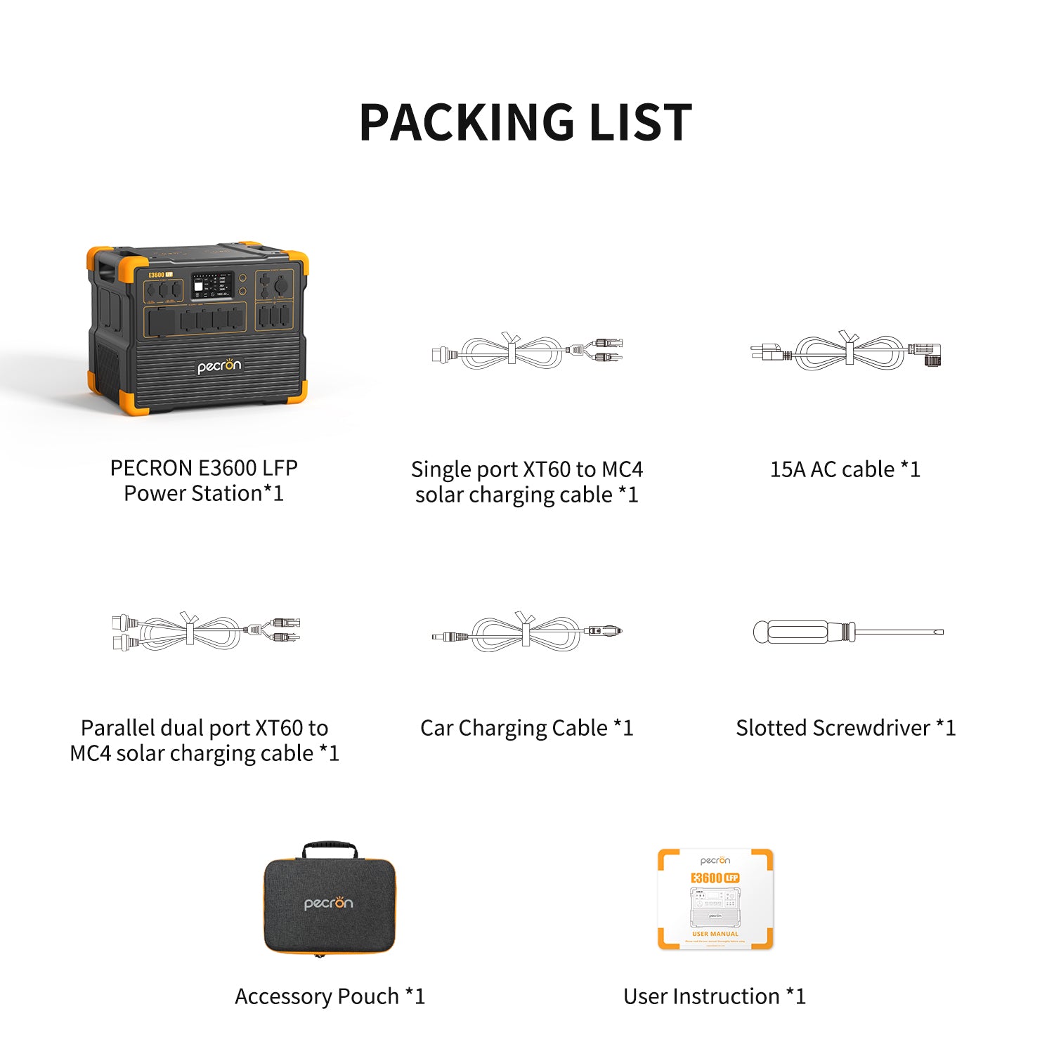 PECRON E3600LFP PORTABLE POWER STATION