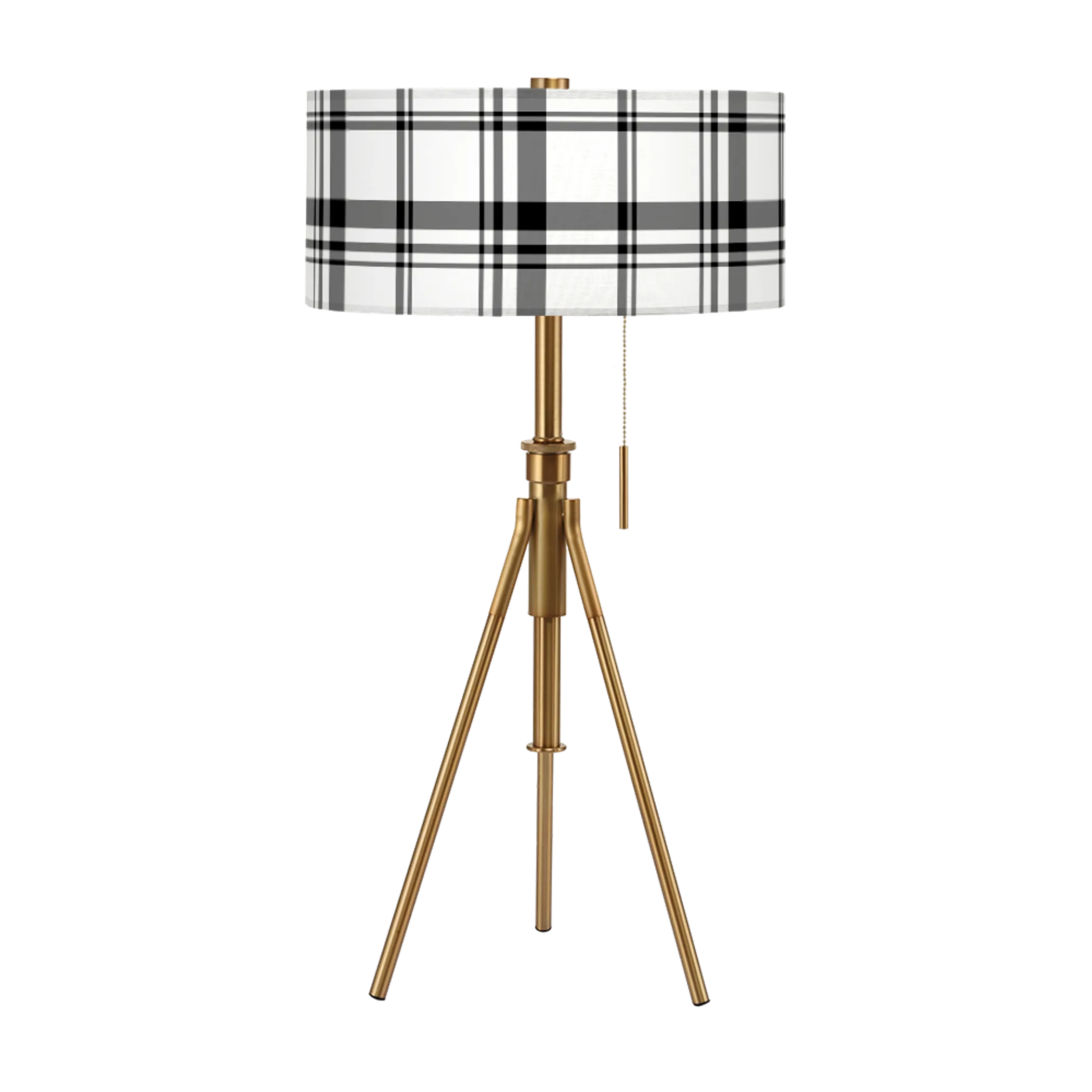 Tripoli Adjustable Table Lamp - Farmhouse Pattern Shades