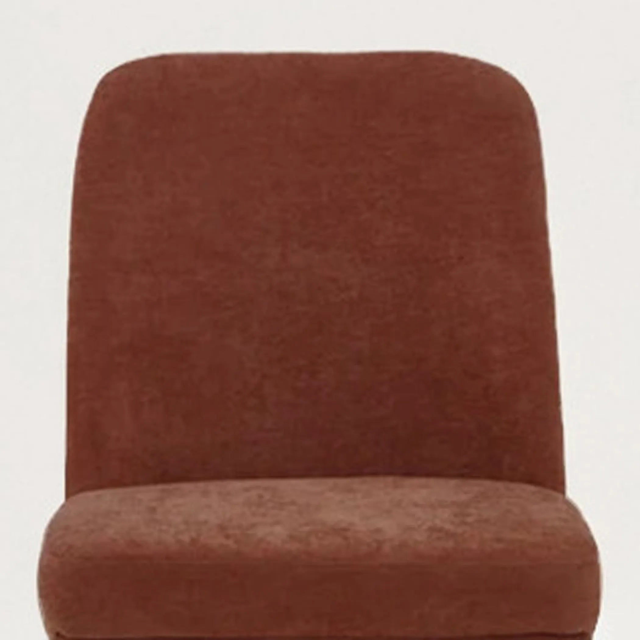 Burnt Boucle Wood Dining Side Chairs