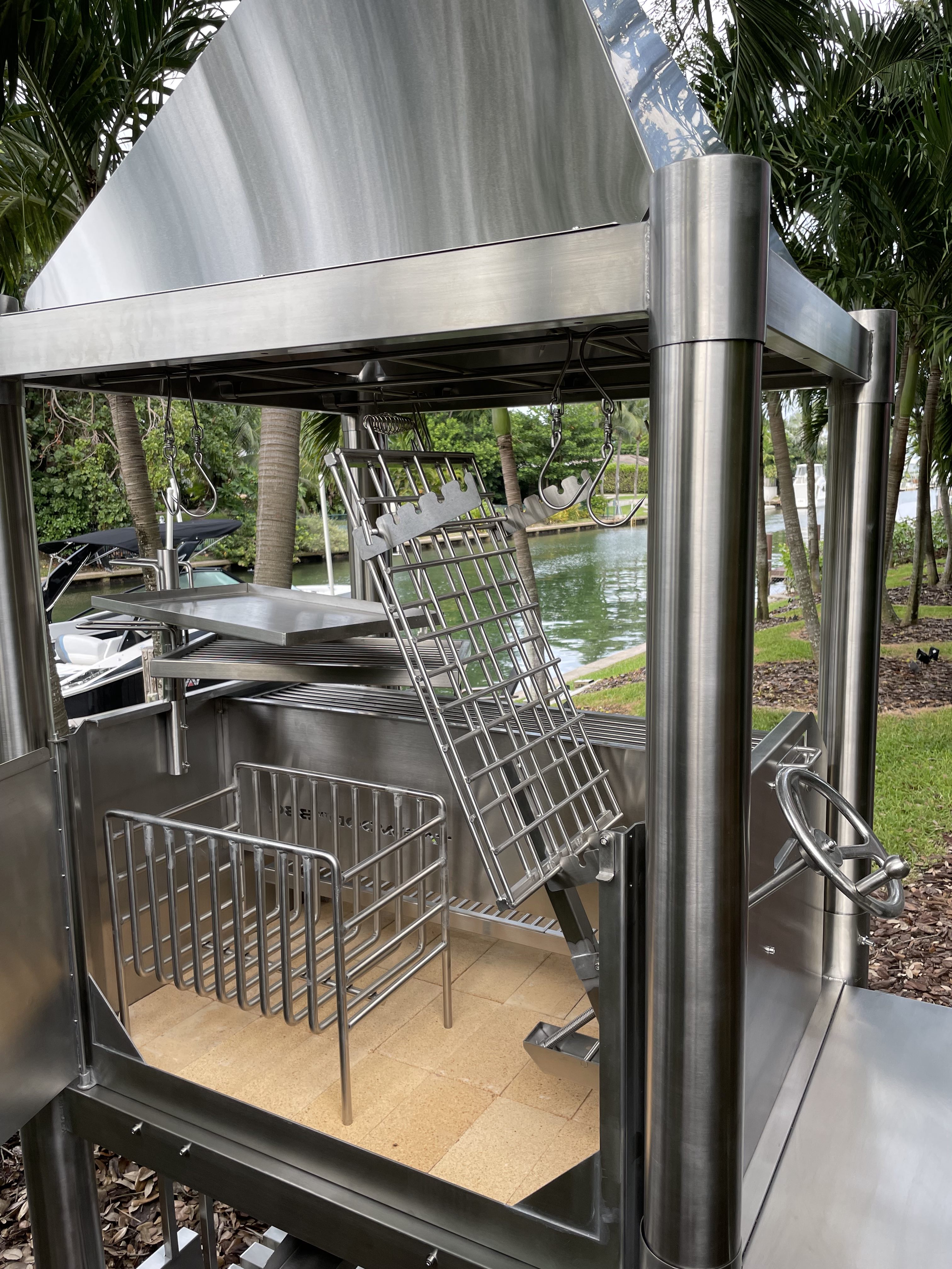 Tagwood BBQ Argentine Santa Maria Wood Fire & Charcoal Gaucho Grill all Stainless Steel | BBQ02SS OPEN FIRE COOKING - PRE-ORDER